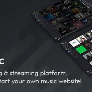 BeMusic Theme GPL v3.1.0 streaming player interface for music websites.