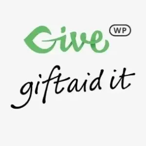 "GiveWP Gift Aid plugin settings screen on WordPress dashboard."