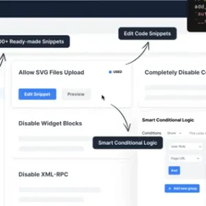 WPCode Pro Code Snippets Dashboard – Visual of the WPCode Pro interface showing code snippets management.