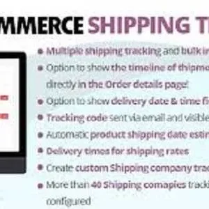 WooCommerce Shipping Tracking Dashboard – Display of the WooCommerce Shipping Tracking interface with order tracking options.