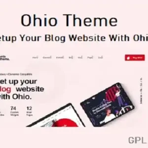 Ohio Theme Creative Portfolio Demo – Screenshot showcasing Ohio Theme’s creative portfolio demo layout with sleek design elements.