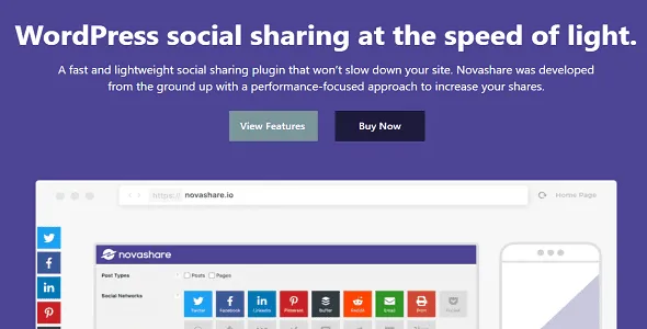 "Novashare plugin interface for WordPress"