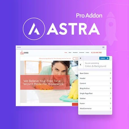 Astra Pro v4.8.6 Advanced Header Builder Customization Interface